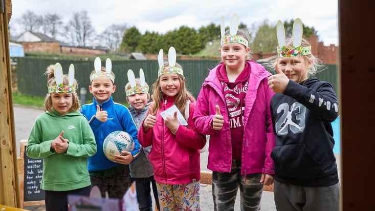Children enjoying the Easter Trail at Wentworth Castle Gardens